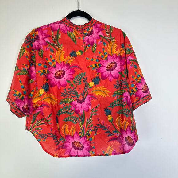 Farm Rio Floral Pineapple Print blouse - Picture 5 of 7